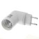 Ecola adapter, plug-patron, e27, 60 x 83 mm, with a switch, white