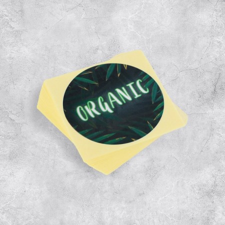 A set of organic business stickers, 50 pcs, 4 × 4 cm-2