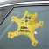 Auto -toe "Understand and forgive", cat, on suction cups