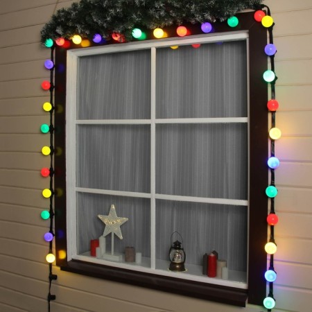 Girlyanda "Bels Light" 50 m, IP65, 5W, dark rubber thread, step 15 cm, E27 (without lamps), 220 V-3