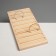 Standing for rings 9 stripes, 15 × 28.5 × 2 cm, beige color