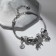 Bracelet Assorted Mardgeri Symbols of Good luck, white color in silver, l = 18 cm