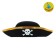 Pirate hat, children's, golden border, rr. 50