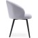Stool on a metal frame Banbu metal/velor, black/gray 54x50x76 cm