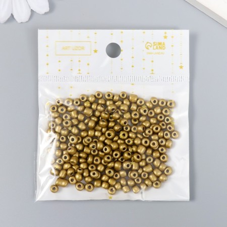 Round beads 6/0 "gold" 20 g-4