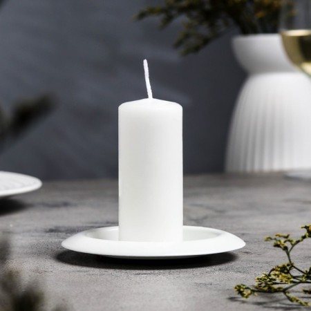 Click "Cup" metal, 11 cm, white