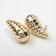 Earrings plastic "drop" vibration, color gold
