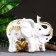 Pigger "Elephant with Elephant" Golden, 16x33x25cm Mix