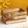 Kashpo - wooden box 30x20x14.5 cm burned