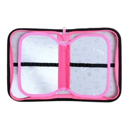 Penal 3 sections, tab inside, 140 x 210 x 40 mm, fabric, calligrata top block "kitty"-3