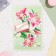 Volumetric postcard "Congratulations!" glitter, green background, lily, a5