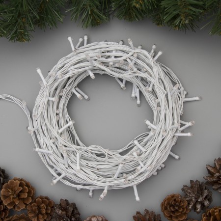 Garland "thread" 20 m, IP20, white thread, 200 LED, glow of multi, 8 modes, 220 V-1
