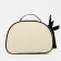 Cosmetic bag with a zipper, with a lining, beige color