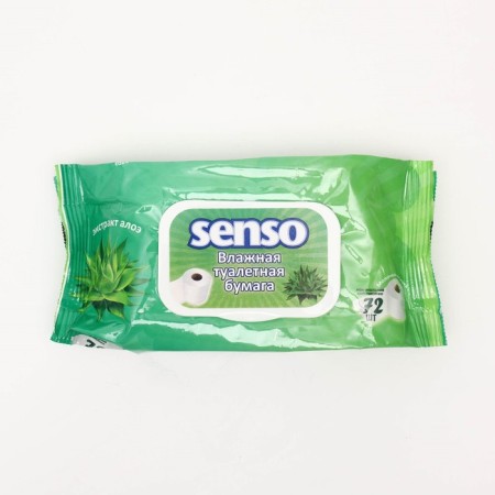Wet toilet paper "SENSO" with anx extract, 72 pcs