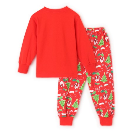 Pajamas for a boy, red color, height 104 cm-5