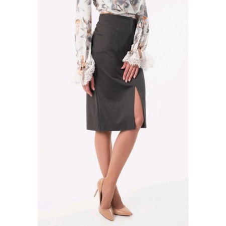 Women's skirt, size 42, gray color-2