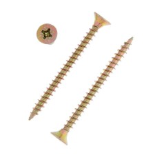 Self -tapping screws universal tundra Krep 5.0x60 mm, yellow zinc, 100 pcs.