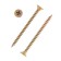 Self -tapping screws universal tundra Krep 5.0x60 mm, yellow zinc, 100 pcs.