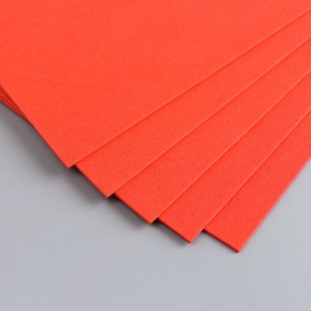 Foamiran "Scarlet Sails" 2 mm (set of 5 sheets) A4 format format-1