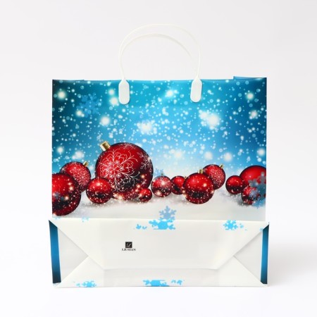 New Year. New Year's "festive blue" package soft plastic 30 x 30 cm.-1