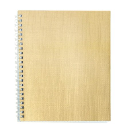 A notebook of 96 sheets in a cage on the crest "Gold. Metallic", a boumvinyl cover, an offset unit