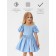 Платье нарядное детское MINAKU: PartyDress, цвет голубой, рост 98 см