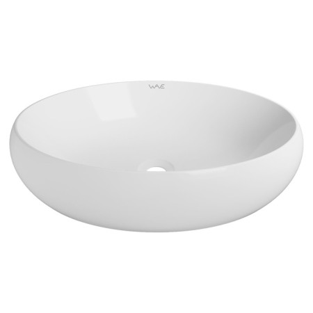 Haller shell Wave Comfort, oval, white color, 60x40x15 cm-2