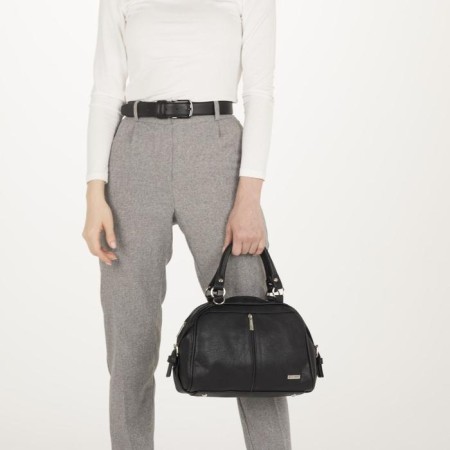 Women's bag with lightning, black color-4