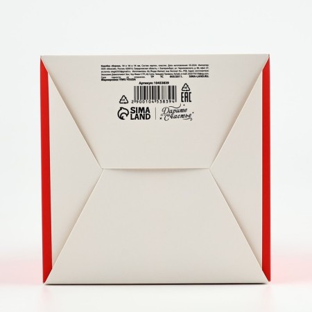 Box the team "New Year's gift" 14 x 16 x 14 cm, New Year-3