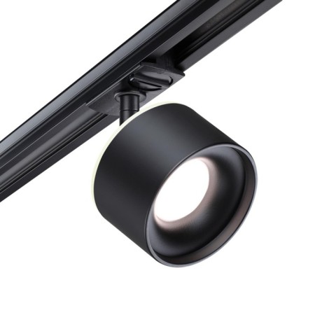 Snow -shaped single -phase three -core LED Novotech. GIRO, 12W, LED, 150x99 mm, black color