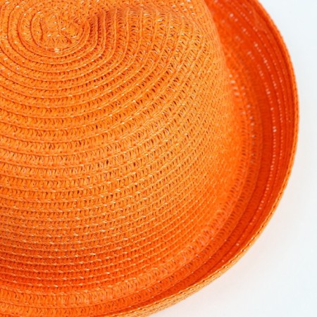 Baby hat hat, orange color, size 52-1