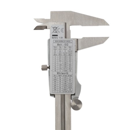 Electronic tundra of the pros, metal, with a depth meter, 150 mm-11