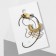 Set of earrings and Kaff "Mood", cords, color gold