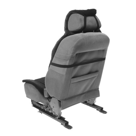 Kitty on the seat Matechi Warmly Line, fur, 137 x 55 cm, black-2