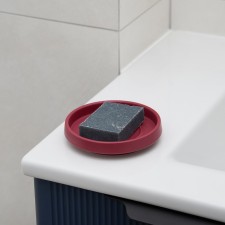 Magma soap dish. Moroshka, 12x12x2.3 cm, red color