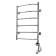 Domoterm electric heated towel rail "Laura", 500 x 800 mm, 6 crossbars, right, chrome