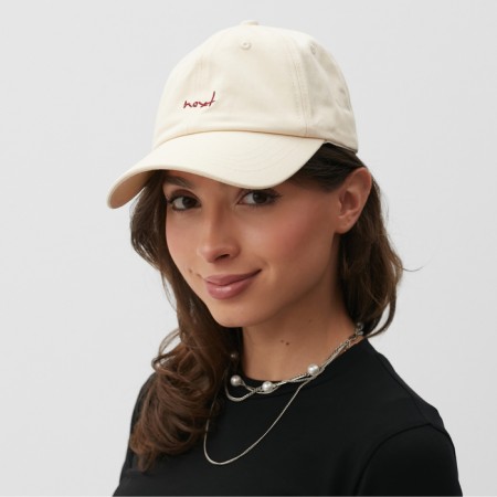 Minaku baseball cap, beige color, size 56-58