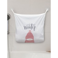 Organizer in a bathtub on the suction cups “Winter mood”, for storing toys and little things, size 33x39 cm