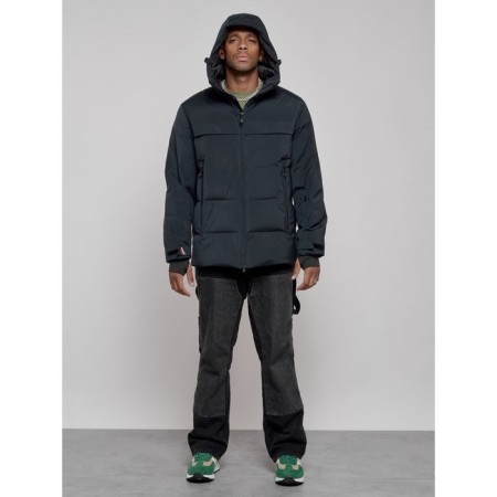 Winter ski skirmish male, size 50, dark blue color-4