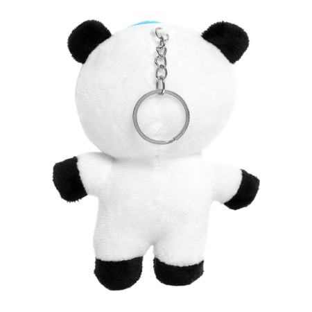 Soft toy "Panda in a spacesuit", on a key fabric, color mix-1