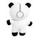 Soft toy "Panda in a spacesuit", on a key fabric, color mix