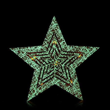 New Year's decor with backlight "Disorder Star" 26 × 5 × 25 cm-6