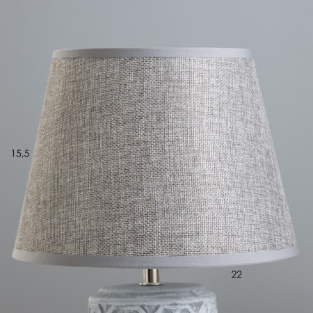 August table lamp E14 40W gray 22x22x34 cm Risalux-2