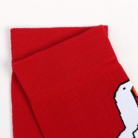 Male socks, red/goose color, size 27-4