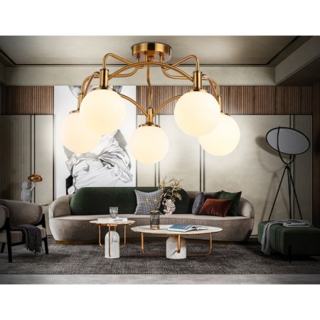 Suspended chandelier Ambrella Light, Traditional, TR3212, 5HE27, Color Gold-2