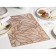 Serving napkin on the table “Leaves”, 43 × 28 cm, metallic color brown