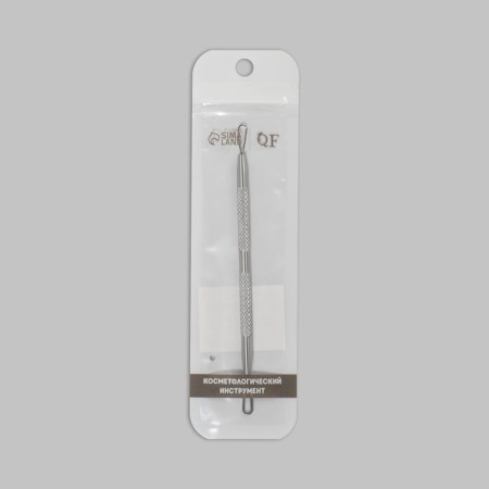 Cosmetological loop, bilateral, 13 cm, silver color-4