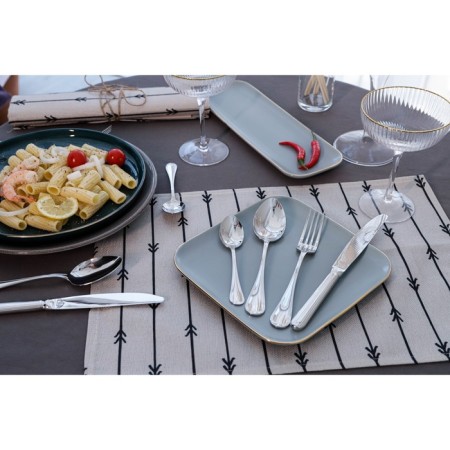 Dining room "Middleton", length 19 cm, thickness 3 mm, silver color-6