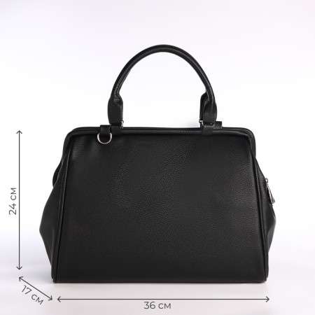Women's bag Textura, bag, large size, black color-1