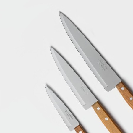 A set of kitchen knives Tramontina Universal “Cook Troika”, 3 objects: blade 12.5 cm, 17.5 cm, 23 cm-2